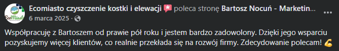 Opinia klienta — Ecomiasto