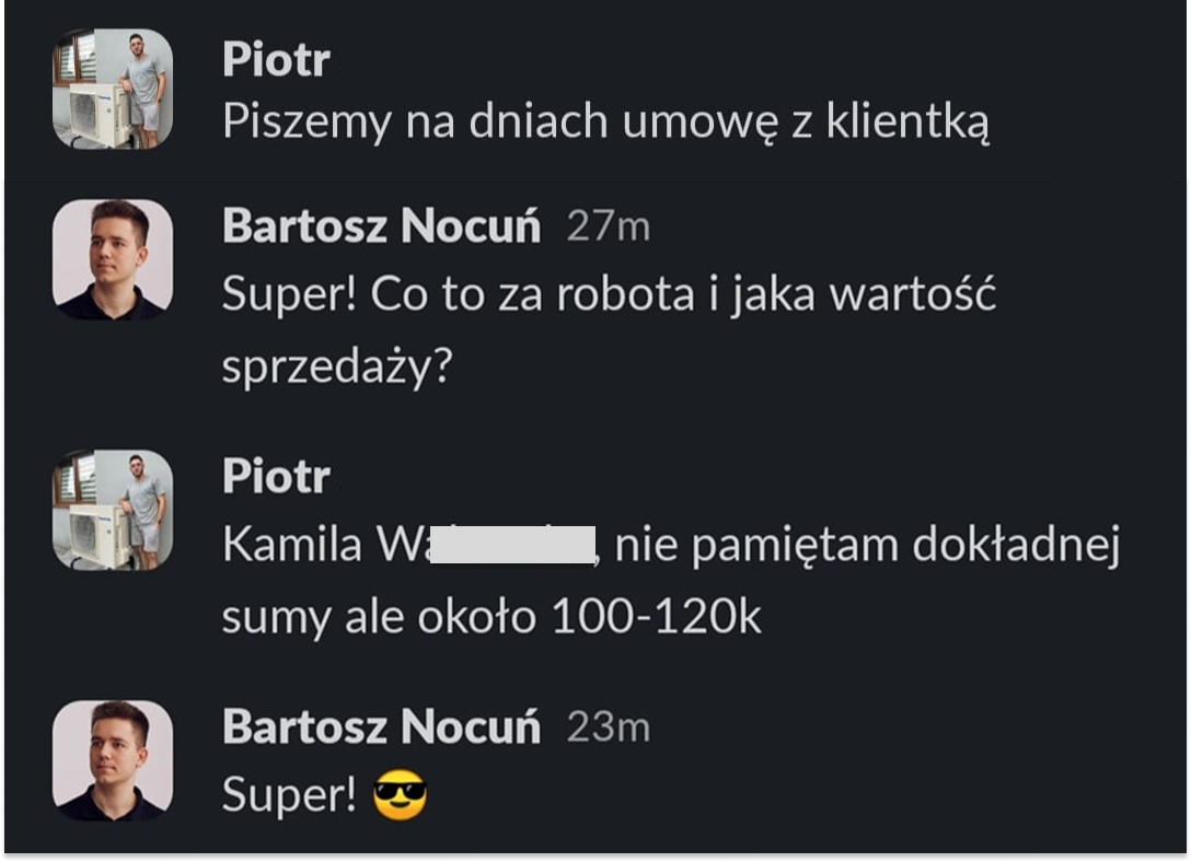 Opinia klienta