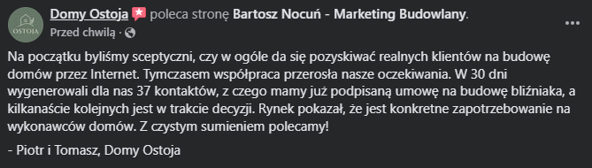 Opinia klienta